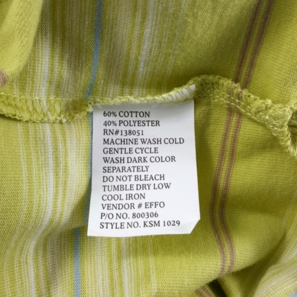 VTG 90s Polo KNIGHTS OF ROUND TABLE Striped Golf Shirt (XXL) - Picture 9 of 9